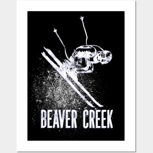 Beaver Creek CO Ski Mountain Resort Downhill Skier Posters and Art